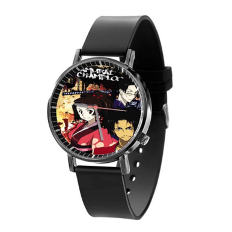 Samurai Champloo Anime Black Quartz Watch Unisex With Premium Gift Box