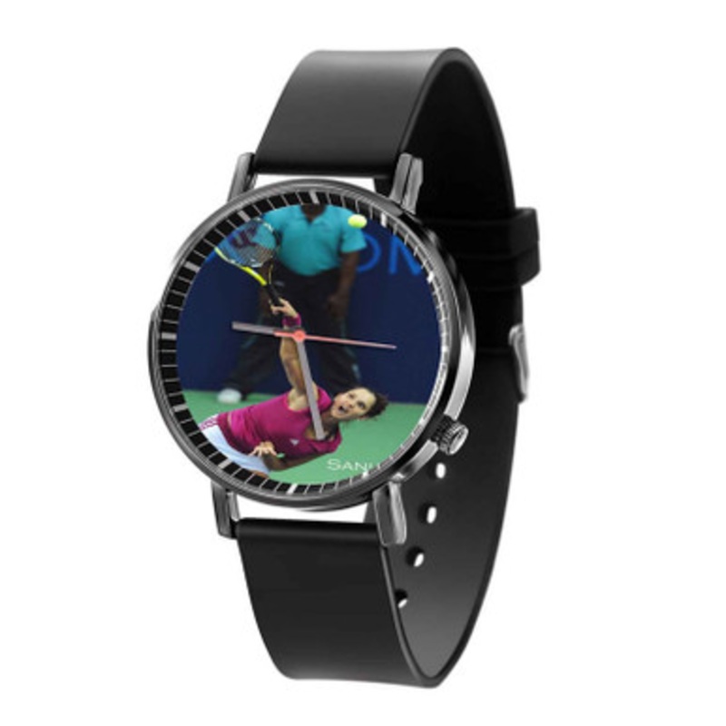 Sania Mirza Black Quartz Watch Unisex With Premium Gift Box
