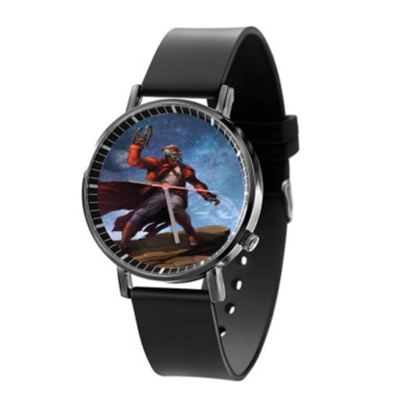 Star Lord Marvel Superheroes Unisex Black Quartz Watch With Premium Gift Box