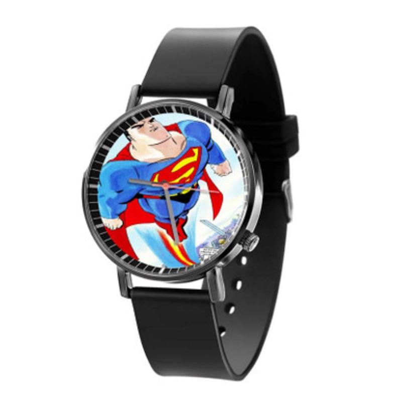 Superman For All Seasons 1998 Unisex Black Quartz Watch With Premium Gift Box