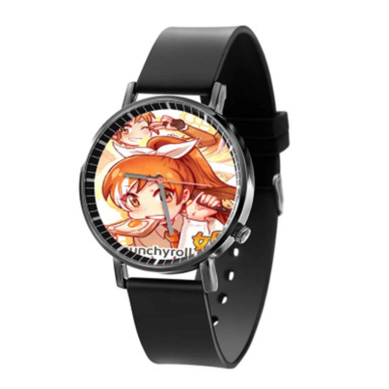 The Daily Life of Crunchyroll Hime Black Quartz Watch With Premium Gift Box for Unisex