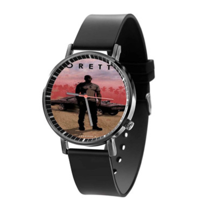 Toretto Black Quartz Watch Unisex With Premium Gift Box