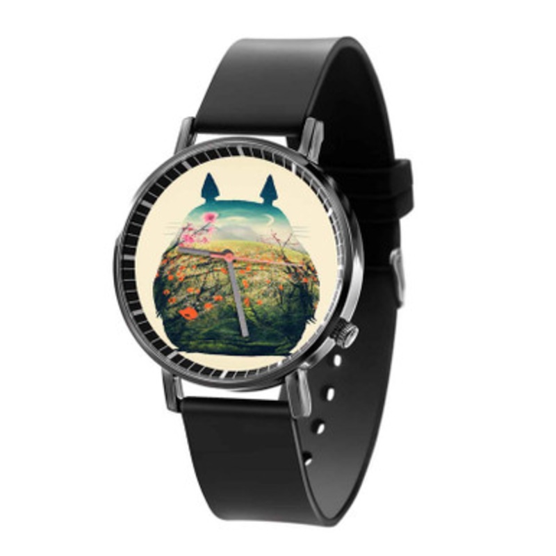 Totoro Arts Black Quartz Watch Unisex With Premium Gift Box