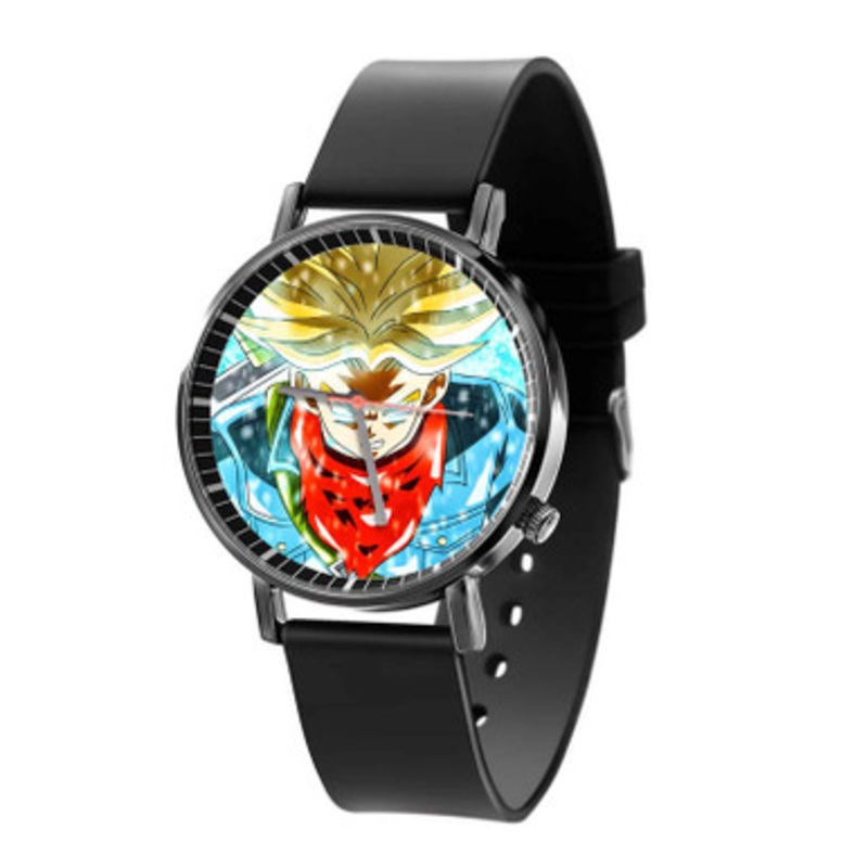 Trunks Super Saiyan Dragon Ball Super Black Quartz Watch Unisex With Premium Gift Box