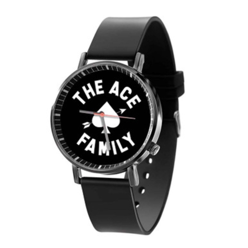 Ace Family Black Quartz Watch Unisex With Premium Gift Box