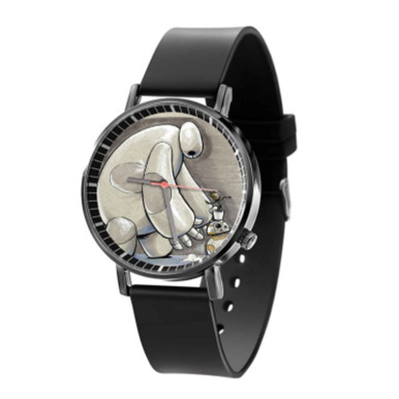 Baymax Baby Groot and BB 8 Black Quartz Watch Unisex With Premium Gift Box