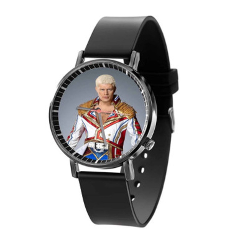Cody Rhodes WWE Wrestle Mania Black Quartz Watch With Premium Gift Box for Unisex