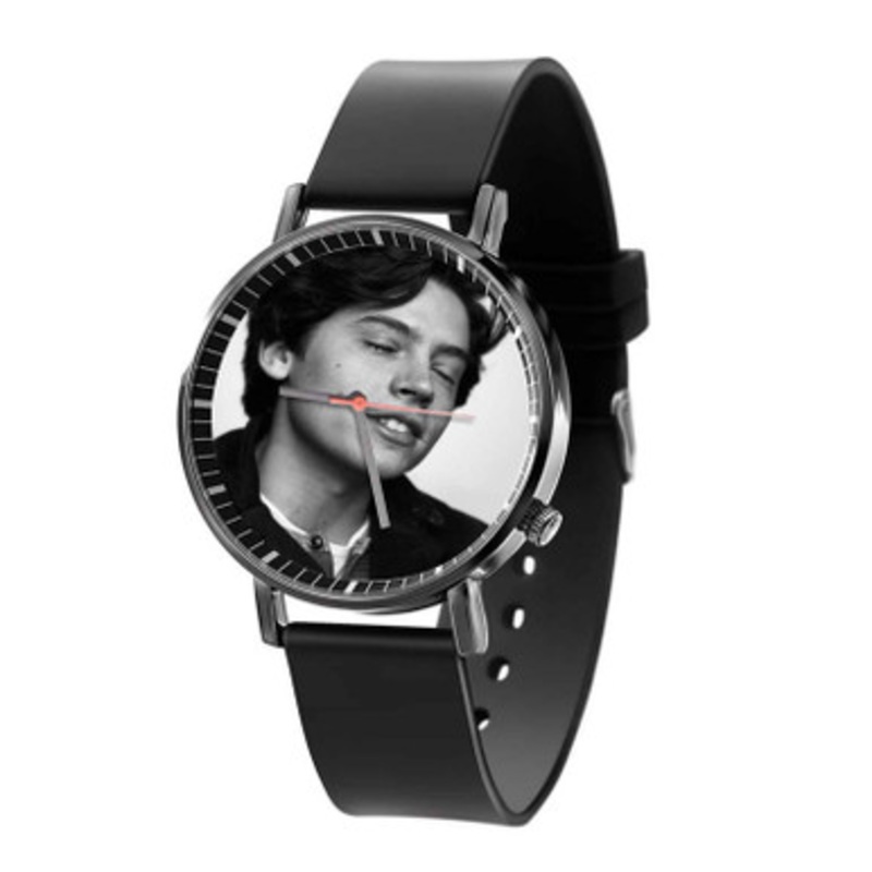 Cole Sprouse New Black Quartz Watch Unisex With Premium Gift Box