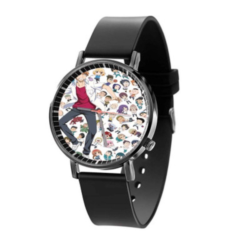 D Fragments Black Quartz Watch Unisex With Premium Gift Box