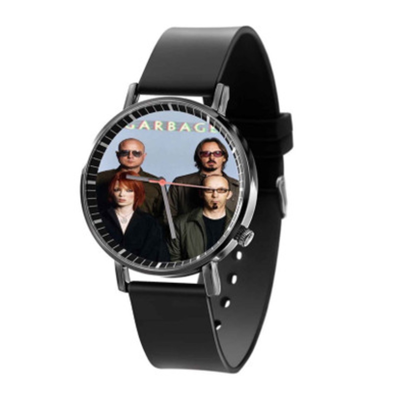 Garbage Band Black Quartz Watch Unisex With Premium Gift Box