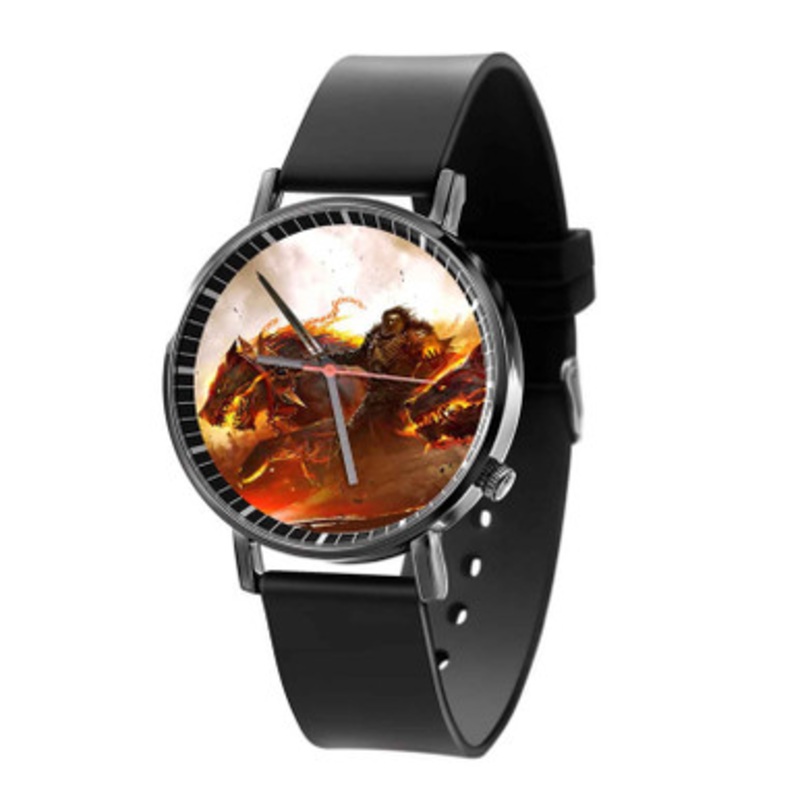 Guild Wars 2 Great MMO Black Quartz Watch Unisex With Premium Gift Box