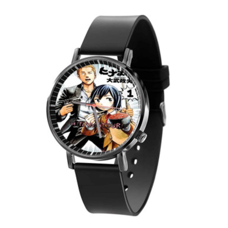 Hinamatsuri Black Quartz Watch With Premium Gift Box for Unisex