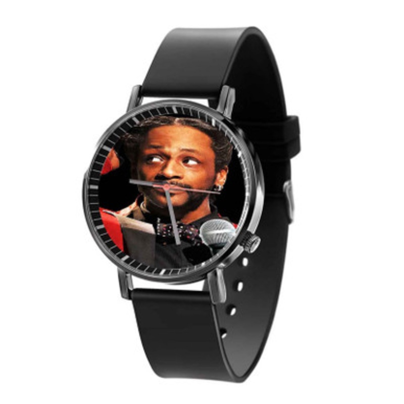 Katt Williams Black Quartz Watch With Premium Gift Box for Unisex