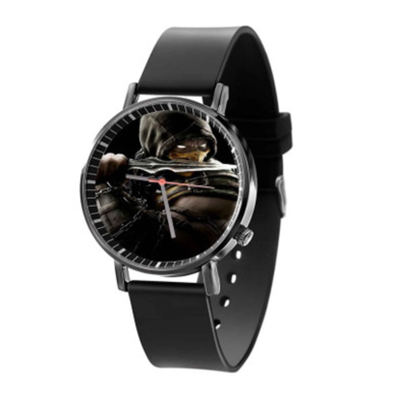 Mortal Kombat X Black Quartz Watch Unisex With Premium Gift Box