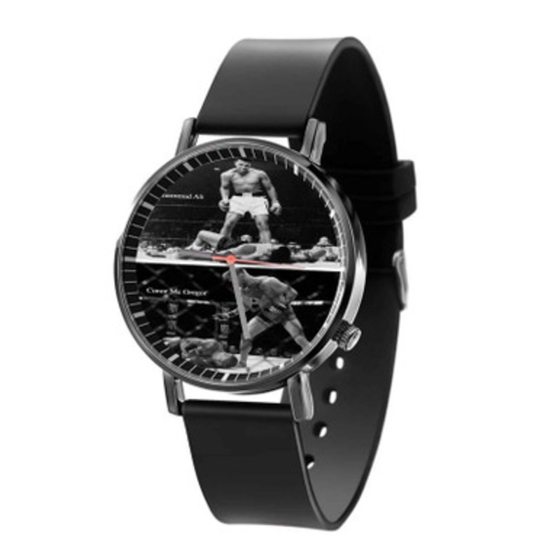 Muhammad Ali Mc Gregor Win Black Quartz Watch Unisex With Premium Gift Box