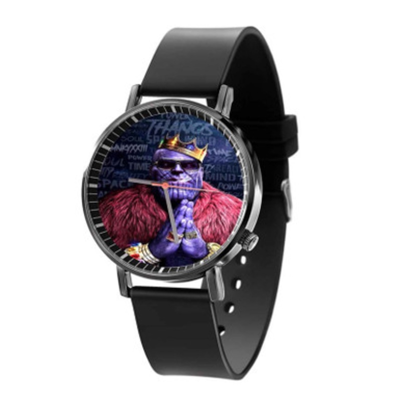 Notorious Thanos Infinity War Black Quartz Watch With Premium Gift Box for Unisex