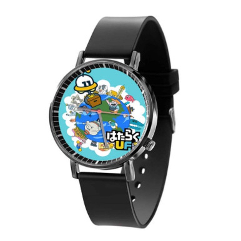 Part Time UFO Black Quartz Watch Unisex With Premium Gift Box