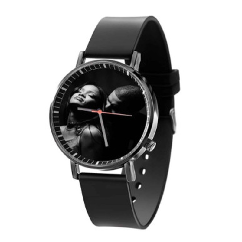 Rihanna feat Drake Black Quartz Watch Unisex With Premium Gift Box