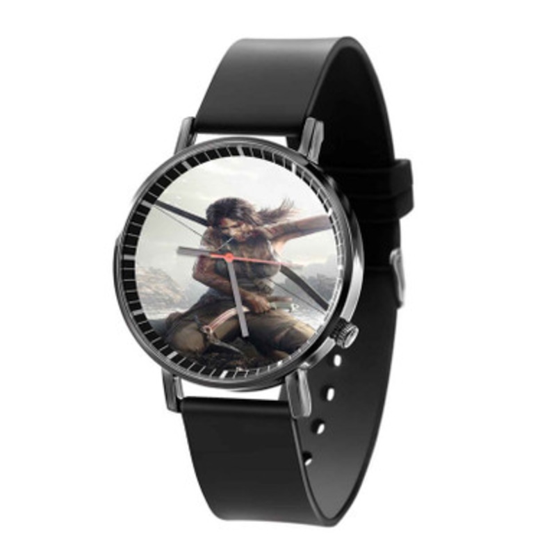 Rise of the Tomb Raider Blood Black Quartz Watch Unisex With Premium Gift Box