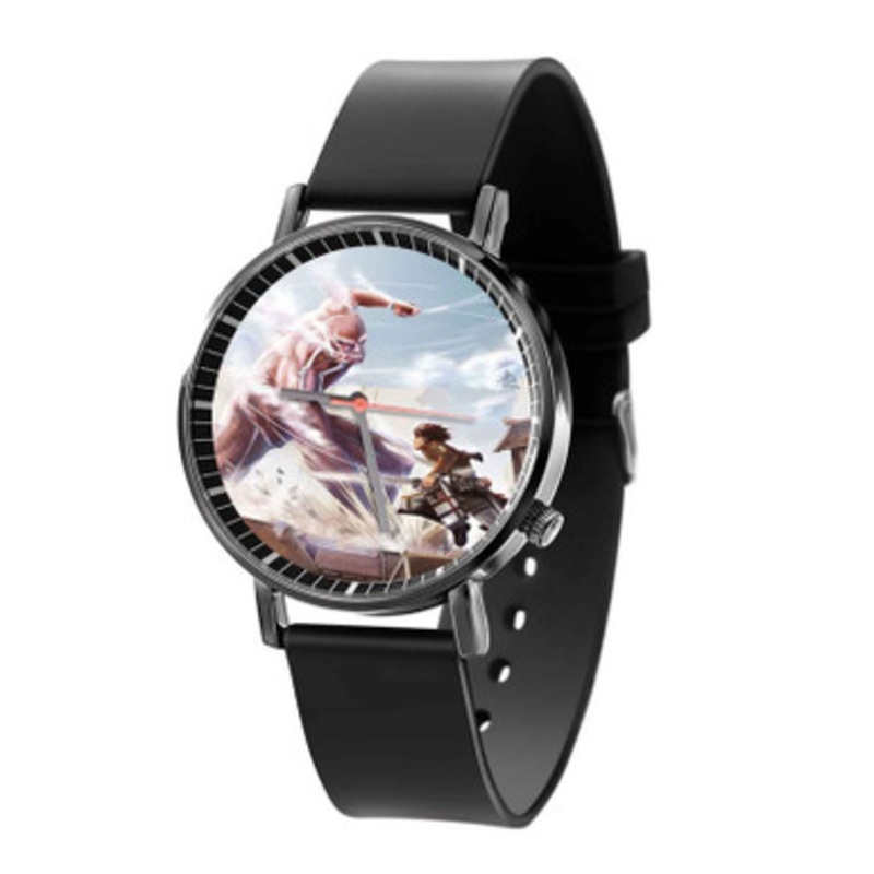 Shingeki no Kyojin Attack on Titan Printed Black Quartz Watch Unisex With Premium Gift Box