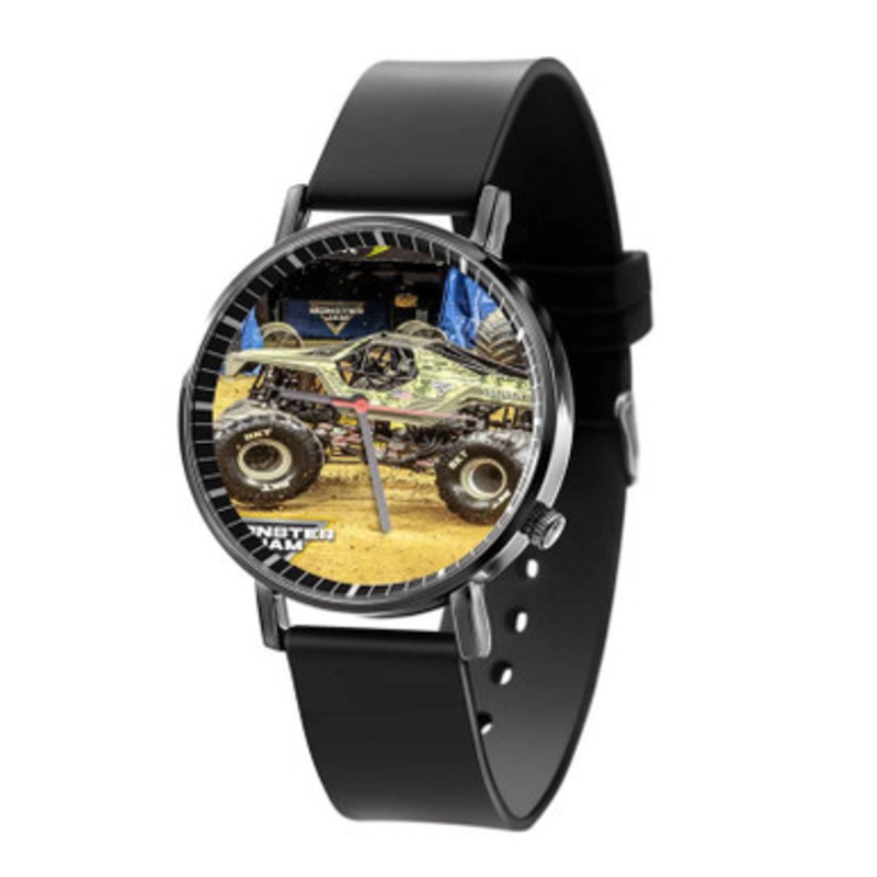 Soldier Fortune Monster Jam Truck Black Quartz Watch Unisex With Premium Gift Box