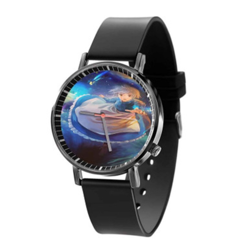Sophie How s Moving castle Black Quartz Watch Unisex With Premium Gift Box
