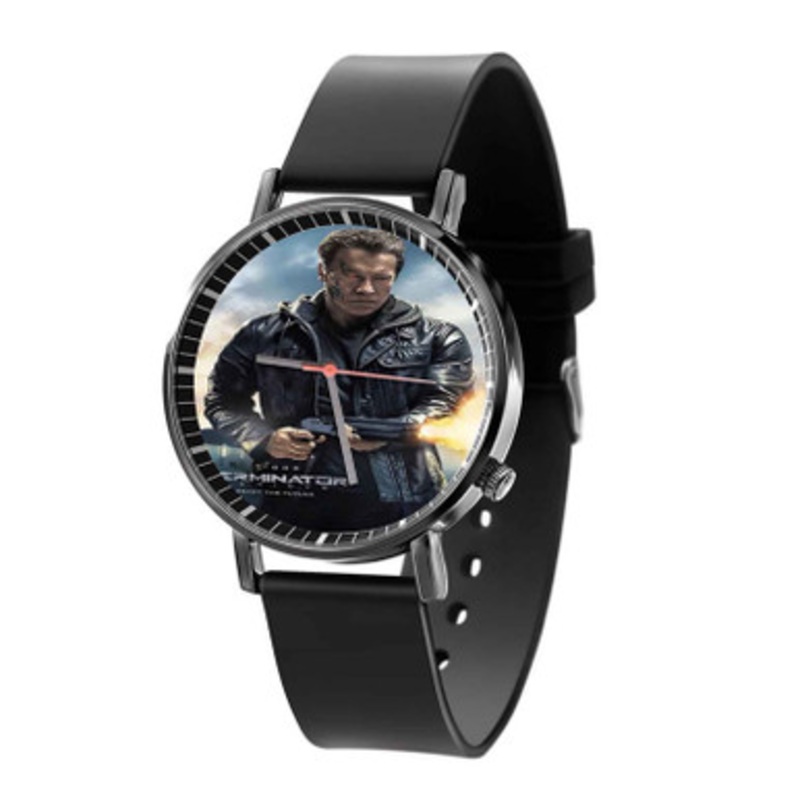 Terminator Genisys Black Quartz Watch Unisex With Premium Gift Box