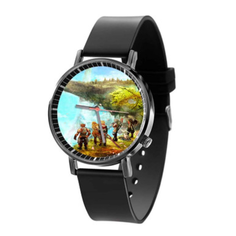 Valak Mountain Xenoblade Black Quartz Watch Unisex With Premium Gift Box