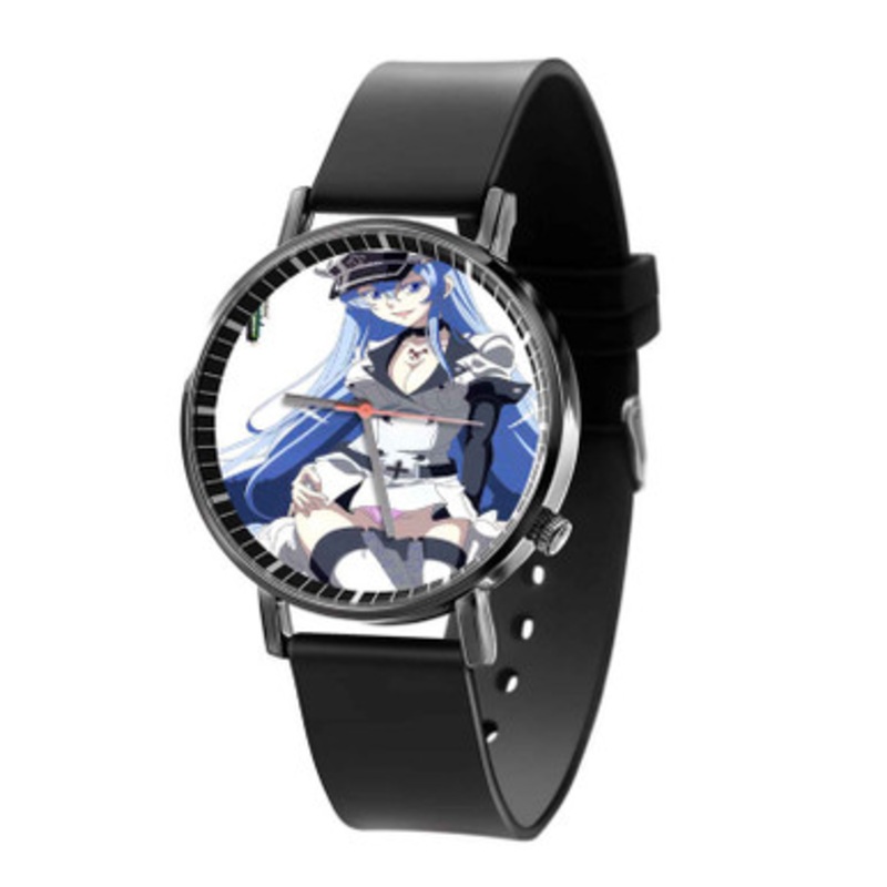 Akame Ga KILL Blue Esdeath Beautiful Pose Black Quartz Watch Unisex With Premium Gift Box