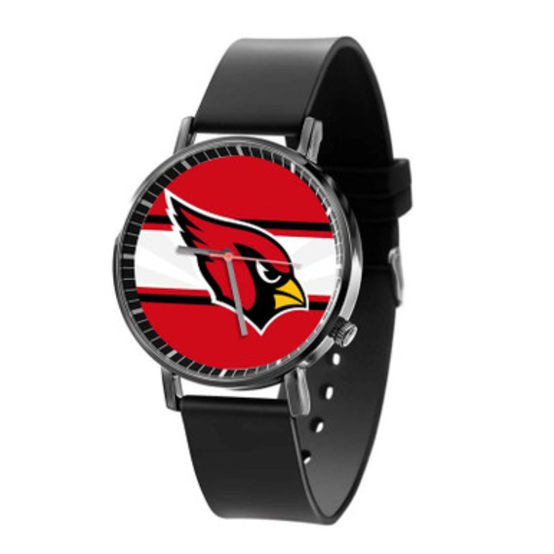 Arizona Cardinals NFL Black Quartz Watch Unisex With Premium Gift Box