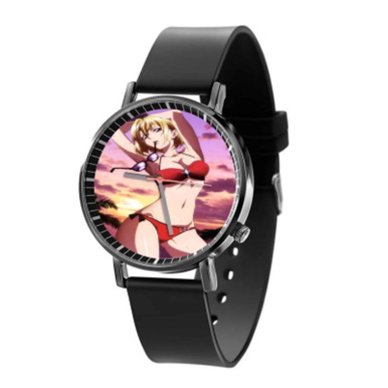 Beautiful Girl Cross Ange Rondo of Angels and Dragons tr Unisex Black Quartz Watch With Premium Gift Box