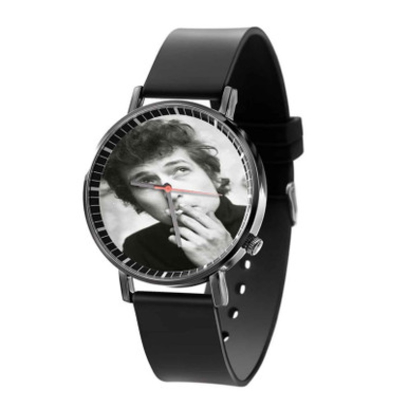 Bob Dylan Smoke Black Quartz Watch Unisex With Premium Gift Box