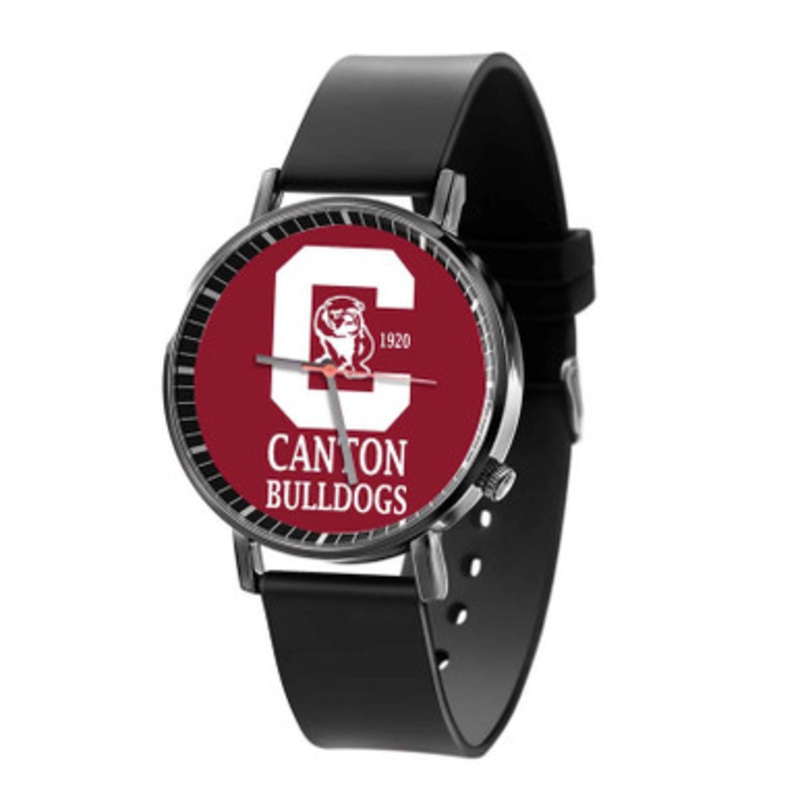 Canton Bulldogs NFL Black Quartz Watch Unisex With Premium Gift Box