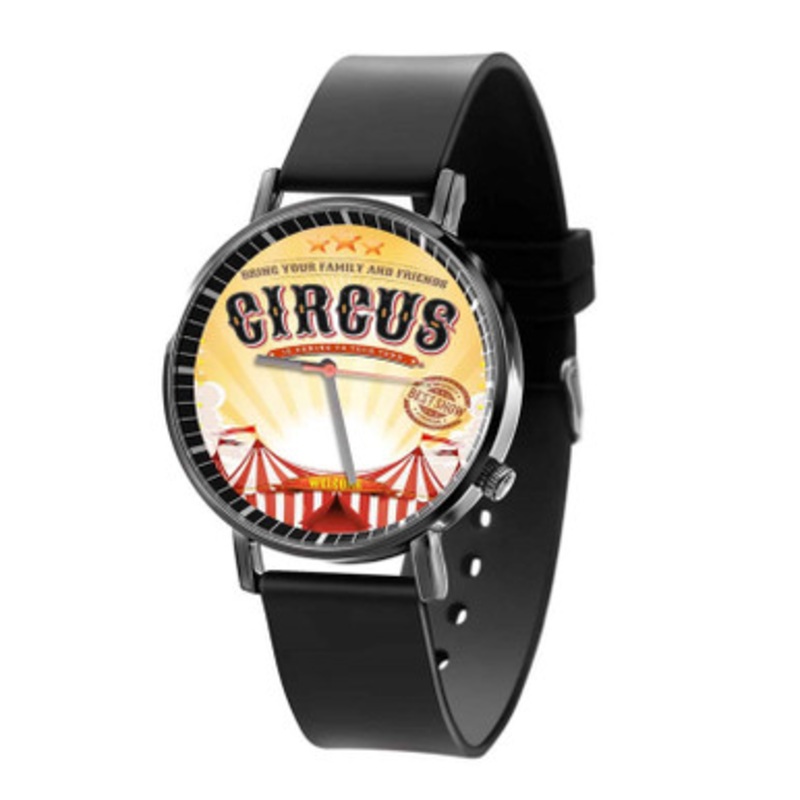 Circus Poster Unisex Quartz Watch With Premium Gift Box