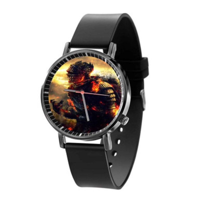 Dark Soul 3 Fire Black Quartz Watch Unisex With Premium Gift Box