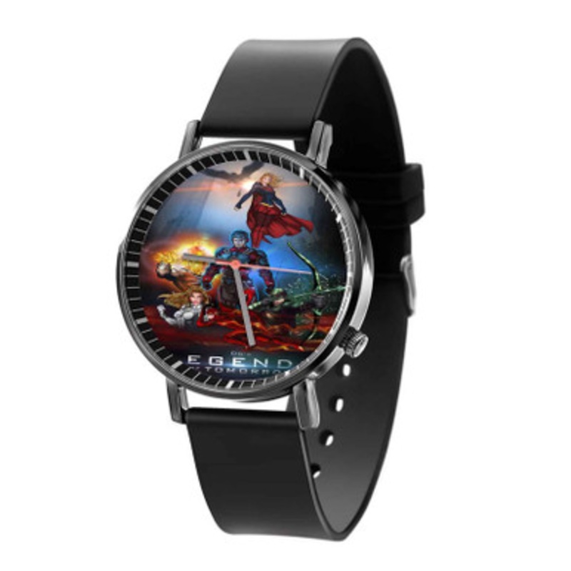 DC s Legends of Tomorrow DC Comics Black Quartz Watch Unisex With Premium Gift Box