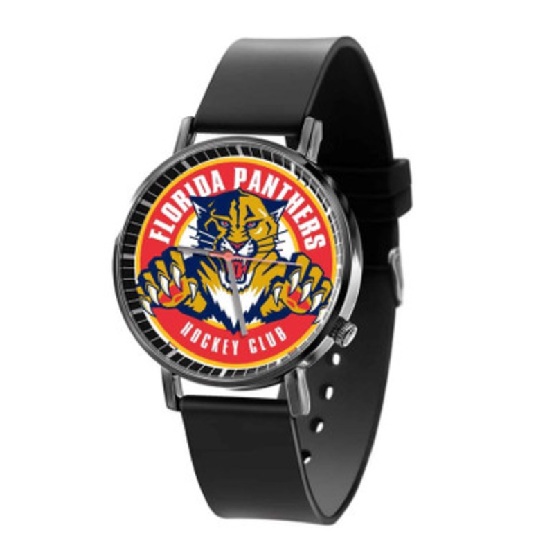 Florida Panthers NHL Black Quartz Watch Unisex With Premium Gift Box