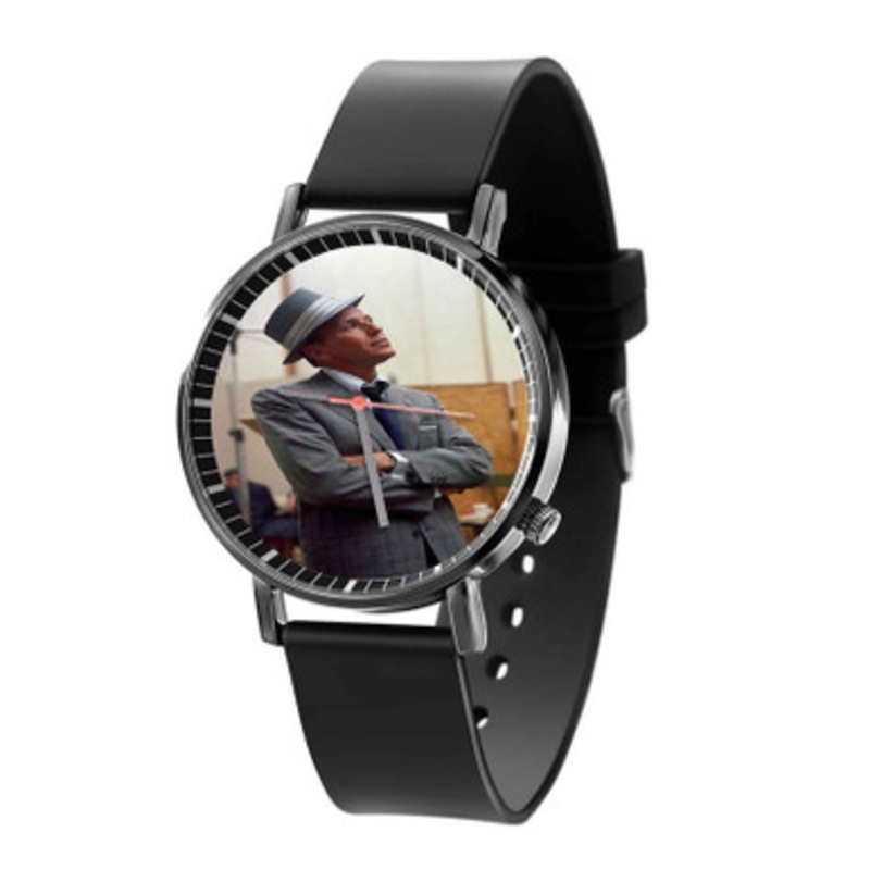 Frank Sinatra Black Quartz Watch Unisex With Premium Gift Box