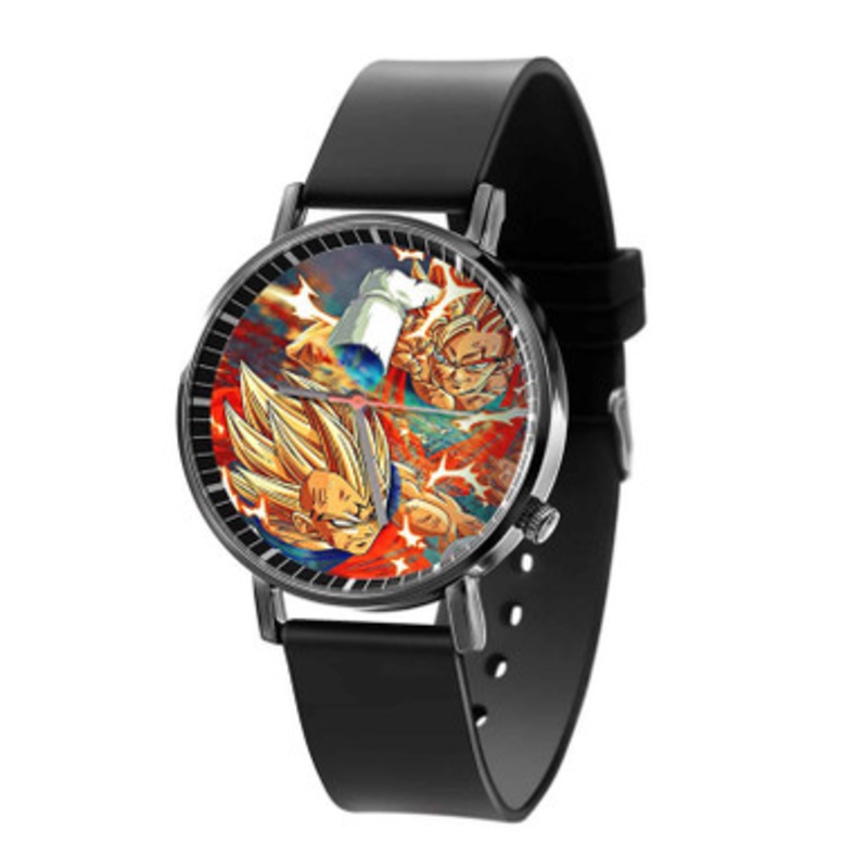 Goku vs Majin Vegeta Dragon Ball Z Unisex Black Quartz Watch With Premium Gift Box