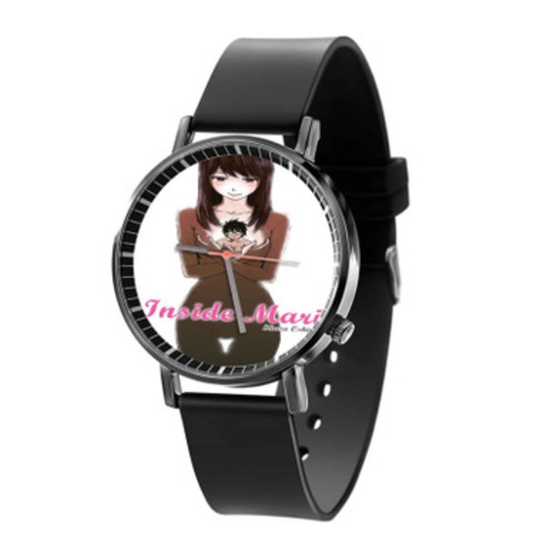 Inside Mari Black Quartz Watch With Premium Gift Box for Unisex