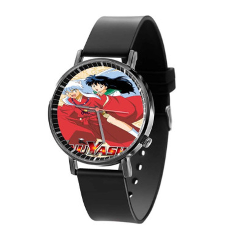 InuYasha Black Quartz Watch With Premium Gift Box for Unisex