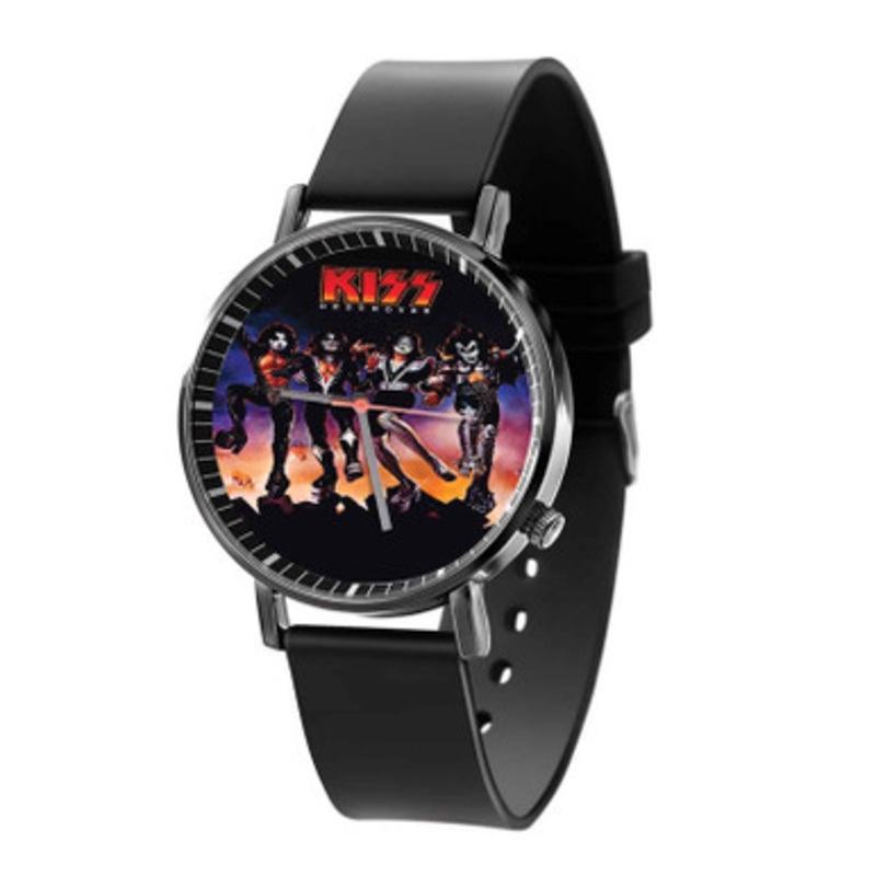 Kiss Destroyer Album Cover Black Quartz Watch Unisex With Premium Gift Box