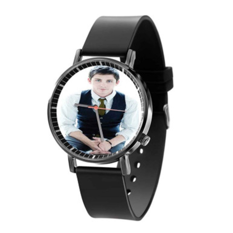 Logan Lerman Black Quartz Watch Unisex With Premium Gift Box