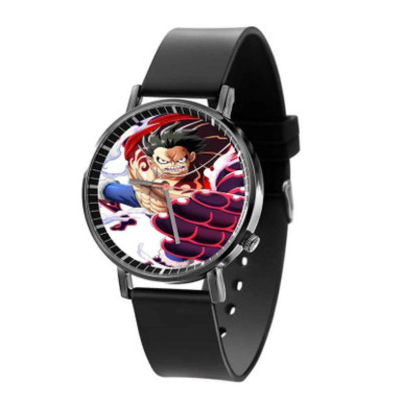 Luffy One Piece Angry Black Quartz Watch Unisex With Premium Gift Box