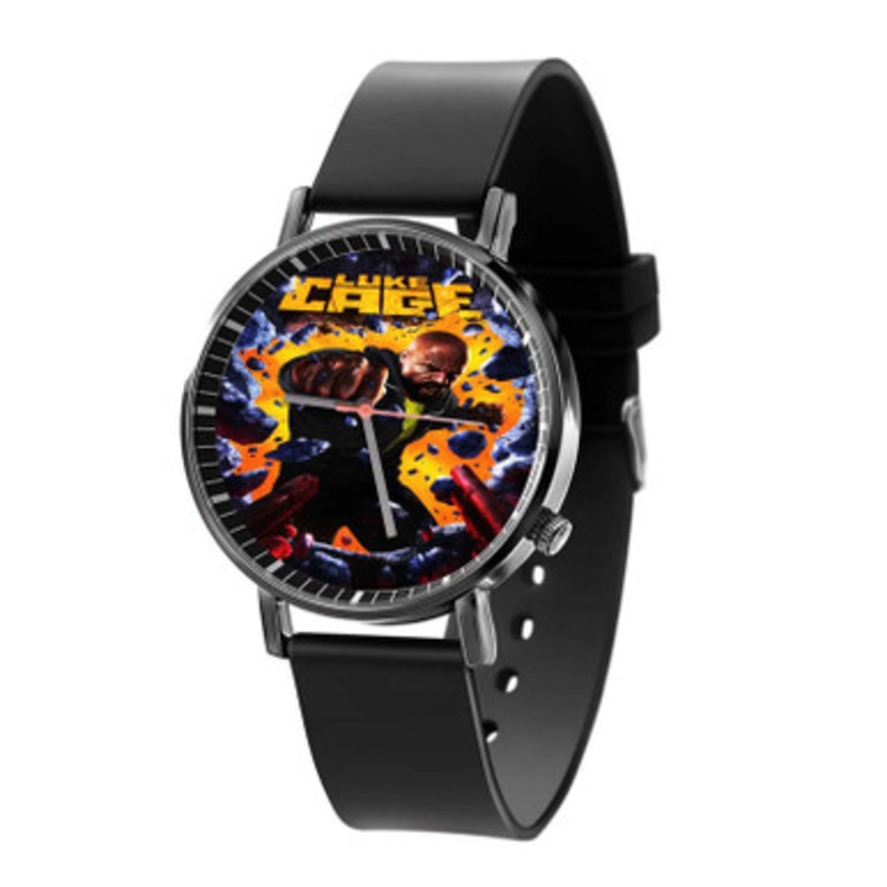 Luke Cage Arts Black Quartz Watch With Premium Gift Box for Unisex