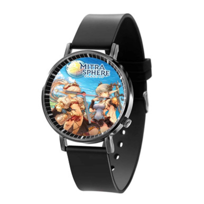 Mitrasphere Black Quartz Watch With Premium Gift Box for Unisex