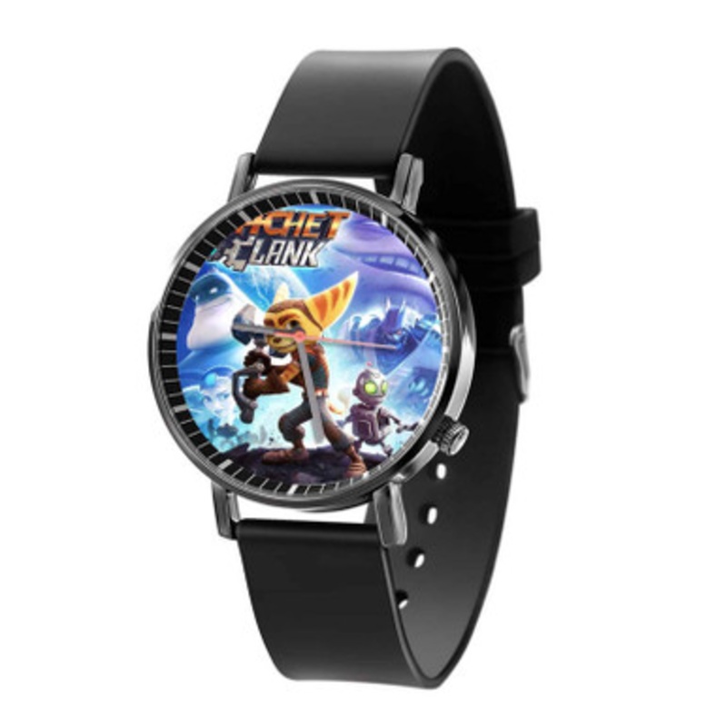 Ratchet Clank Black Quartz Watch Unisex With Premium Gift Box
