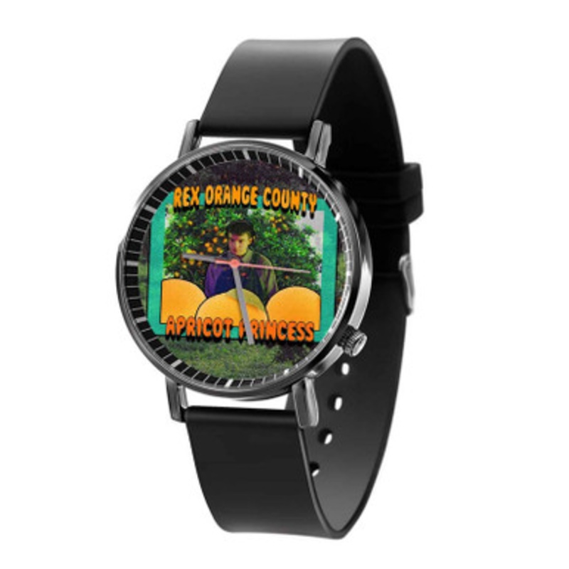 Rex Orange County Quality Black Quartz Watch With Premium Gift Box for Unisex