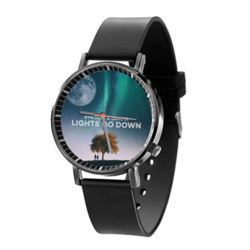 Syn Cole Lights Go Down Black Quartz Watch Unisex With Premium Gift Box