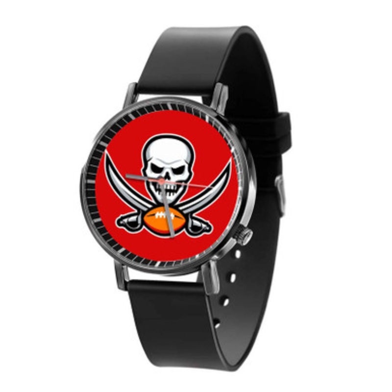 Tampa Bay Buccaneers NFL Art Black Quartz Watch Unisex With Premium Gift Box